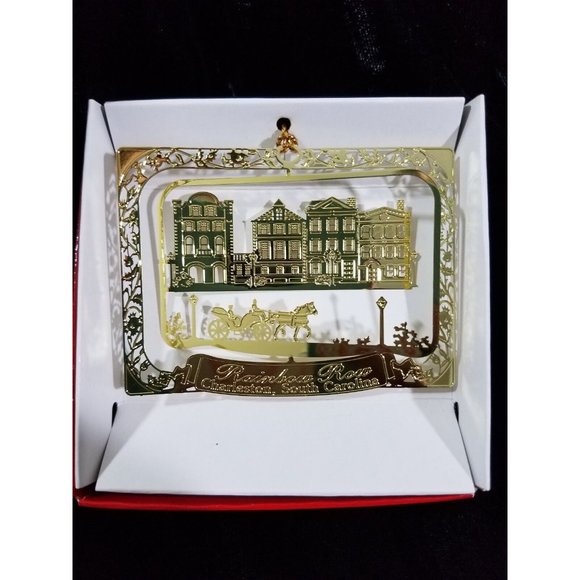 Charleston Ornament SC Rainbow Row Brass Souvenir Horse Carriage - Picture 8 of 8